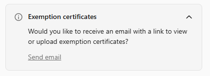 Exempt screenshot